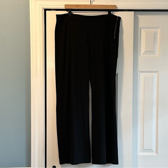 Athleta Gramercy Track Trousers Black Size 16 (by measurement) - Picture 6 of 14